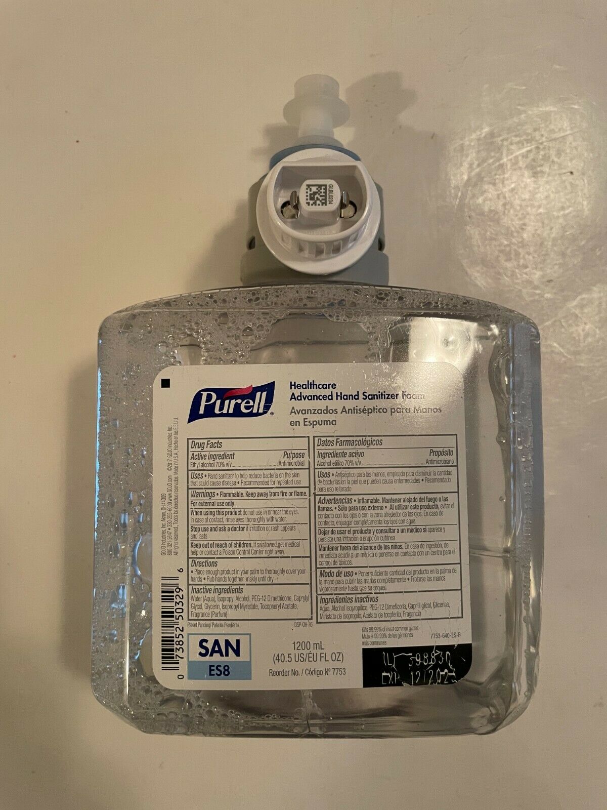 ONE Advanced ES-8 Unscented Foam Hand Refill 1200ml Gojo 7753-02 - Fresh Stock Dated February 2026