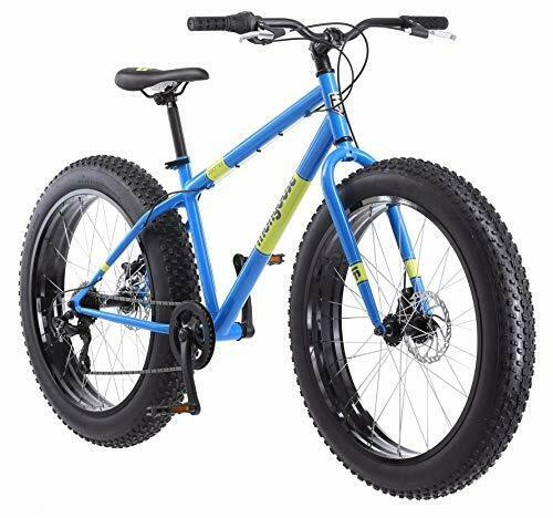 Dolomite Mens Fat Tire Mountain Bike, 26-Inch Wheels, 4-Inch Wide Light Blue - Fresh Stock Dated February 2026