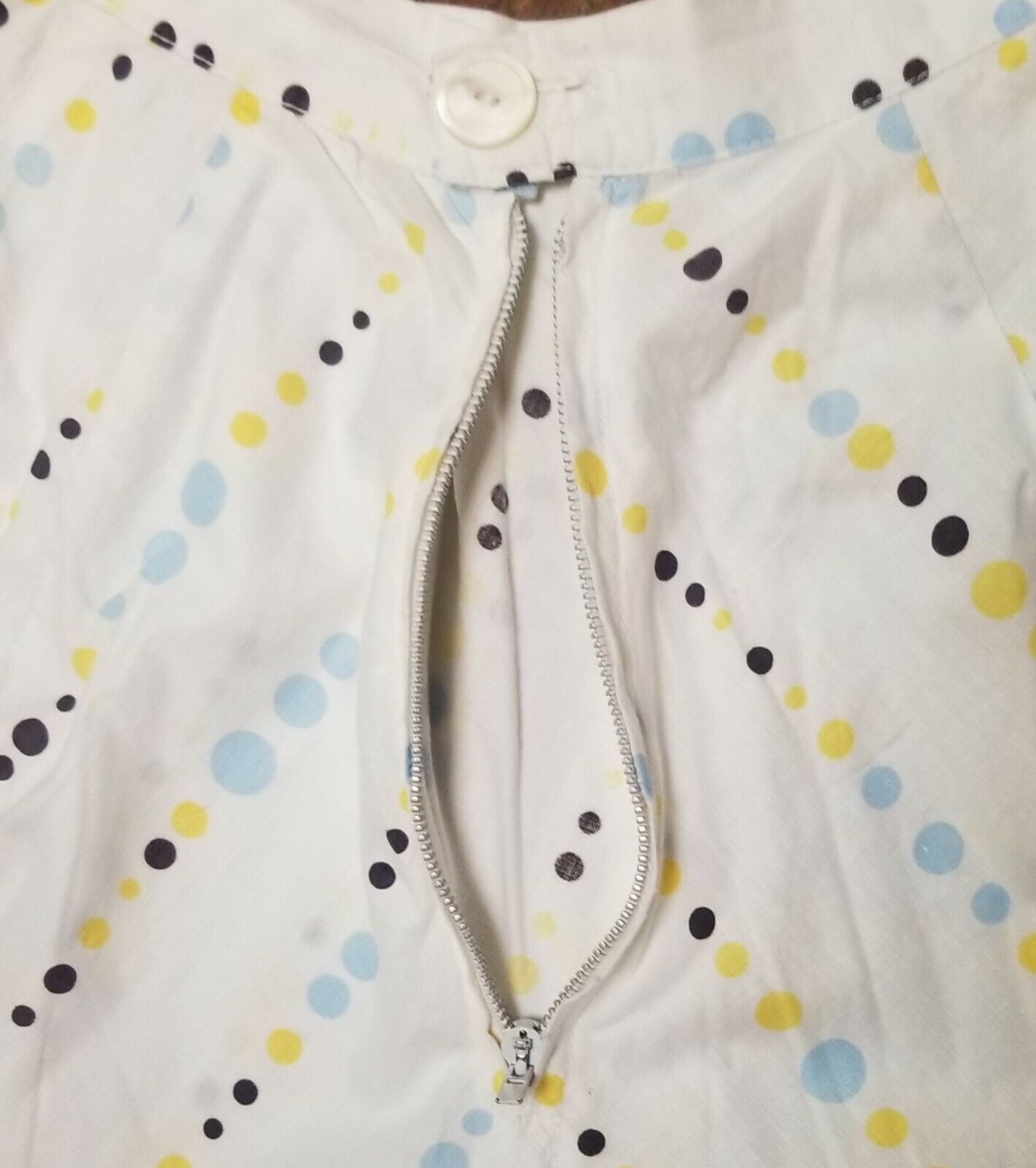 VTG 50s - 60s Dotted Cotton Full Summer Skirt Sz XS - Fresh Stock Dated February 2026