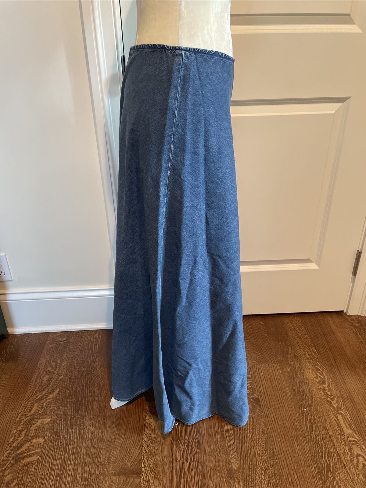 HAIRSTON ROBERSON ROPA Sz 8 Blue Denim Maxi Long Skirt Cotton Western Vintage - Fresh Stock Dated February 2026