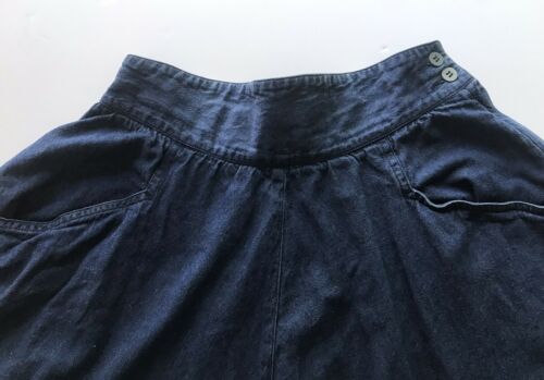 Vintage 80’s Jean Skirt Closes w/Zipper, Buttons on Side - Fresh Stock Dated February 2026