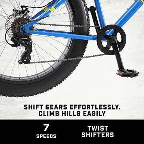 Dolomite Mens Fat Tire Mountain Bike, 26-Inch Wheels, 4-Inch Wide Light Blue - Fresh Stock Dated February 2026