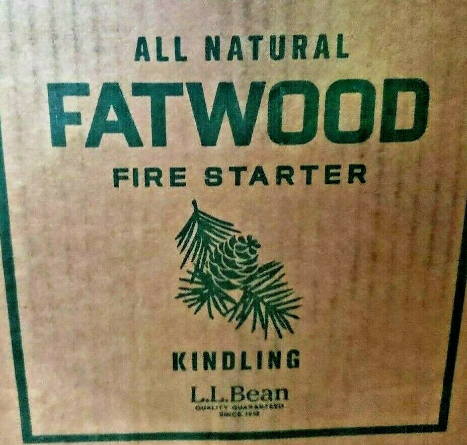 1/2 lb Bundle of L.L. Bean Premium Fatwood Firestarter Firewood Starter Kindling - Fresh Stock Dated December 2025