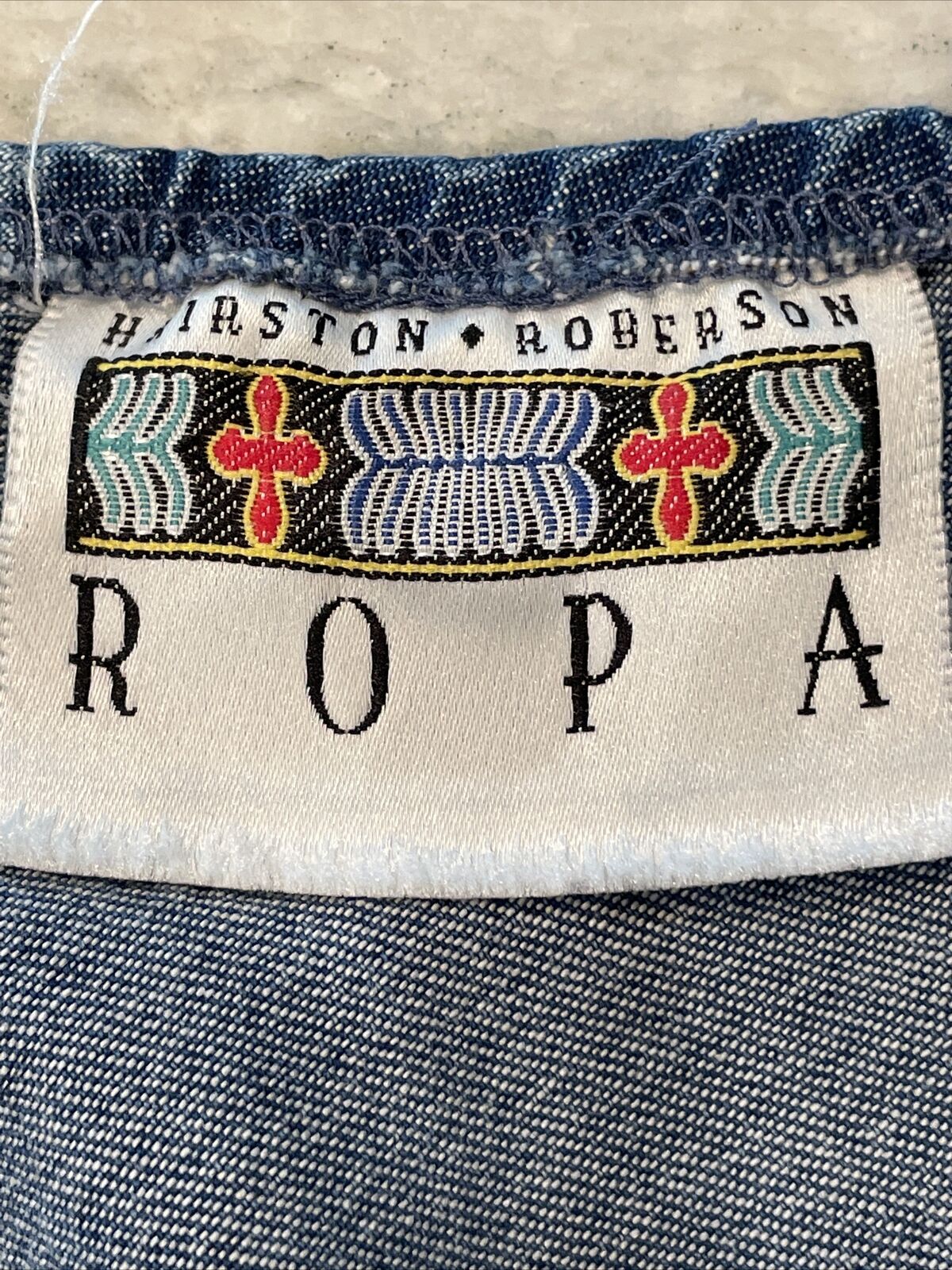 HAIRSTON ROBERSON ROPA Sz 8 Blue Denim Maxi Long Skirt Cotton Western Vintage - Fresh Stock Dated February 2026