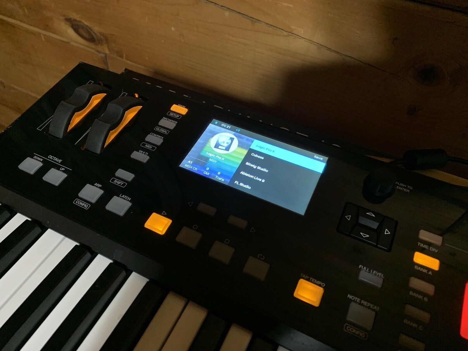 AKAI Advance 49 USB Keyboard Controller with Full-Color LCD Screen & 10K Sounds - Fresh Stock Dated February 2026