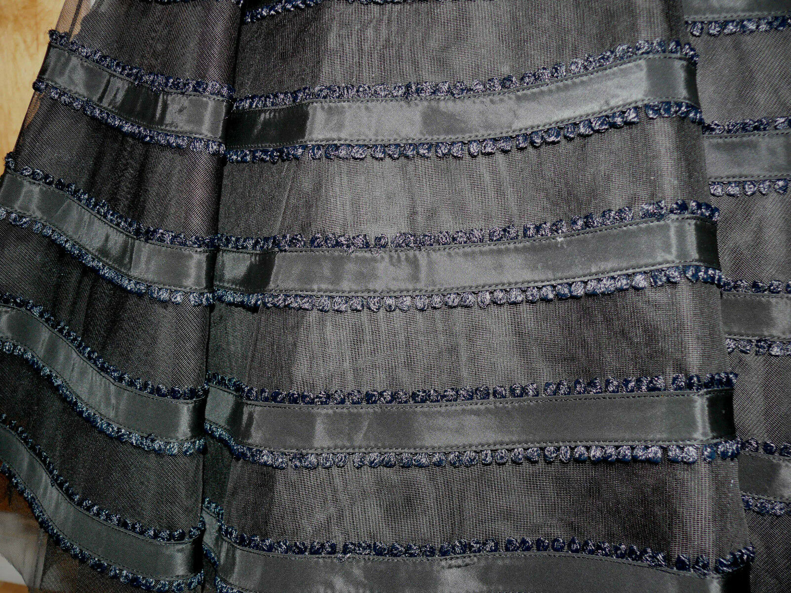 1950`s Black Full Circle  Skirt  Silk Blend Taffeta Tulle  Big Band  Classic - Fresh Stock Dated February 2026