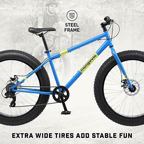 Dolomite Mens Fat Tire Mountain Bike, 26-Inch Wheels, 4-Inch Wide Light Blue - Fresh Stock Dated February 2026