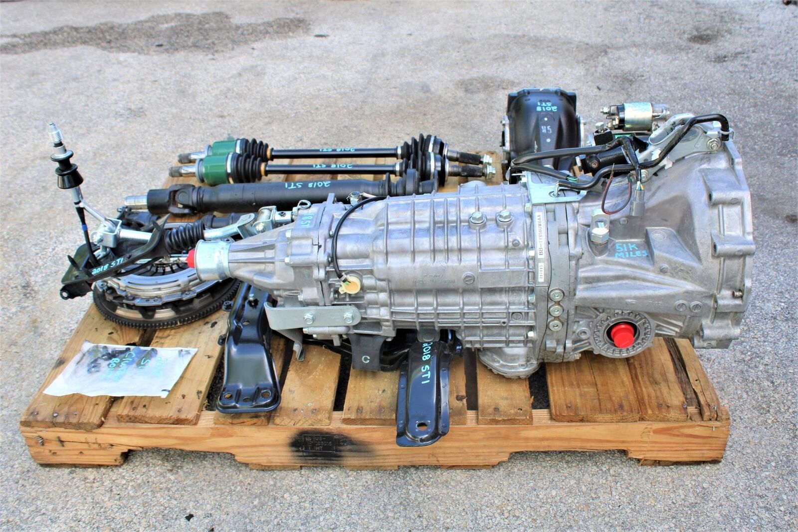 2015-2021 SUBARU WRX STI 6 SPEED MANUAL TRANSMISSION SWAP 6MT 51K MILES EJ257 - Fresh Stock Dated February 2026