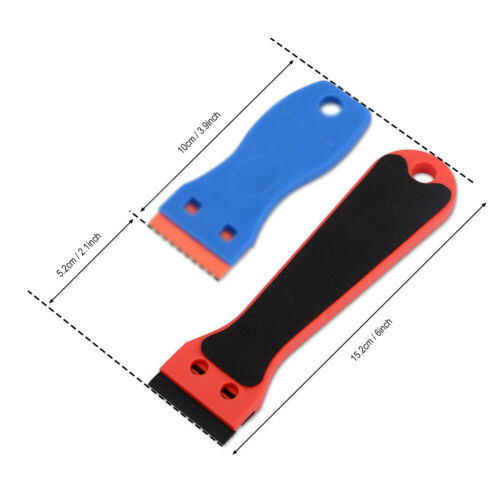 Plastic Razor Blade Scraper Tool Edge Blades for Glass Sticky Paint Remove Clean - Fresh Stock Dated February 2026