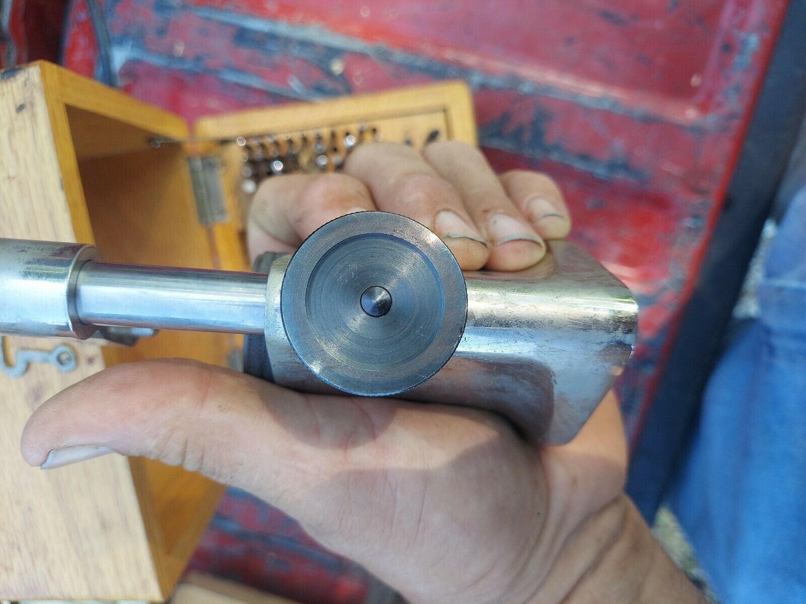 Louis Levin & Son Watch Clock Staking Tool Nice Condition Original Wooden Case - Fresh Stock Dated February 2026