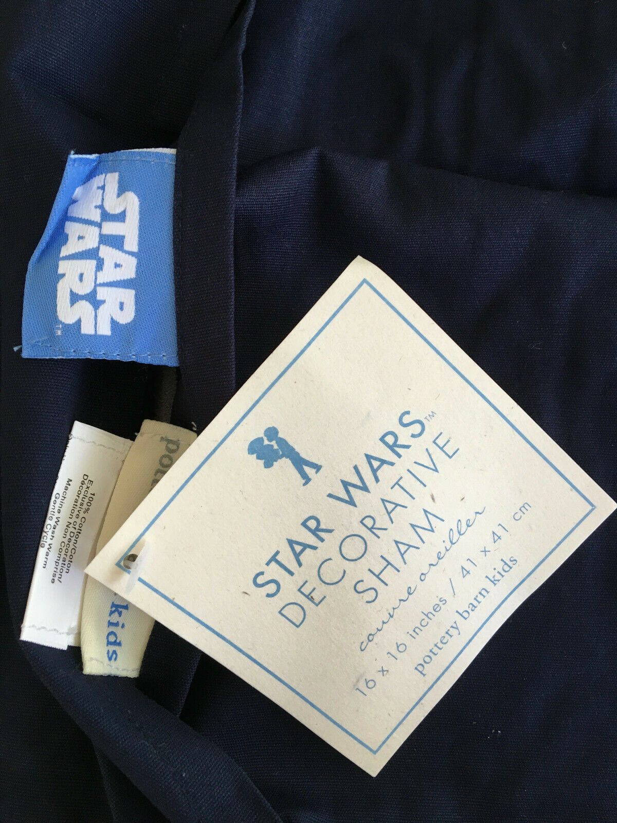 Pottery Barn Kids VINTAGE Star Wars 'A long time ago in a Galaxy' Sham RARE/NWT! - Fresh Stock Dated December 2025