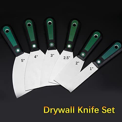 Putty Knife Set 6in1putty Knife Scraper 1 Pcs Storage Bag Suit For Drywall Tools - Fresh Stock Dated February 2026