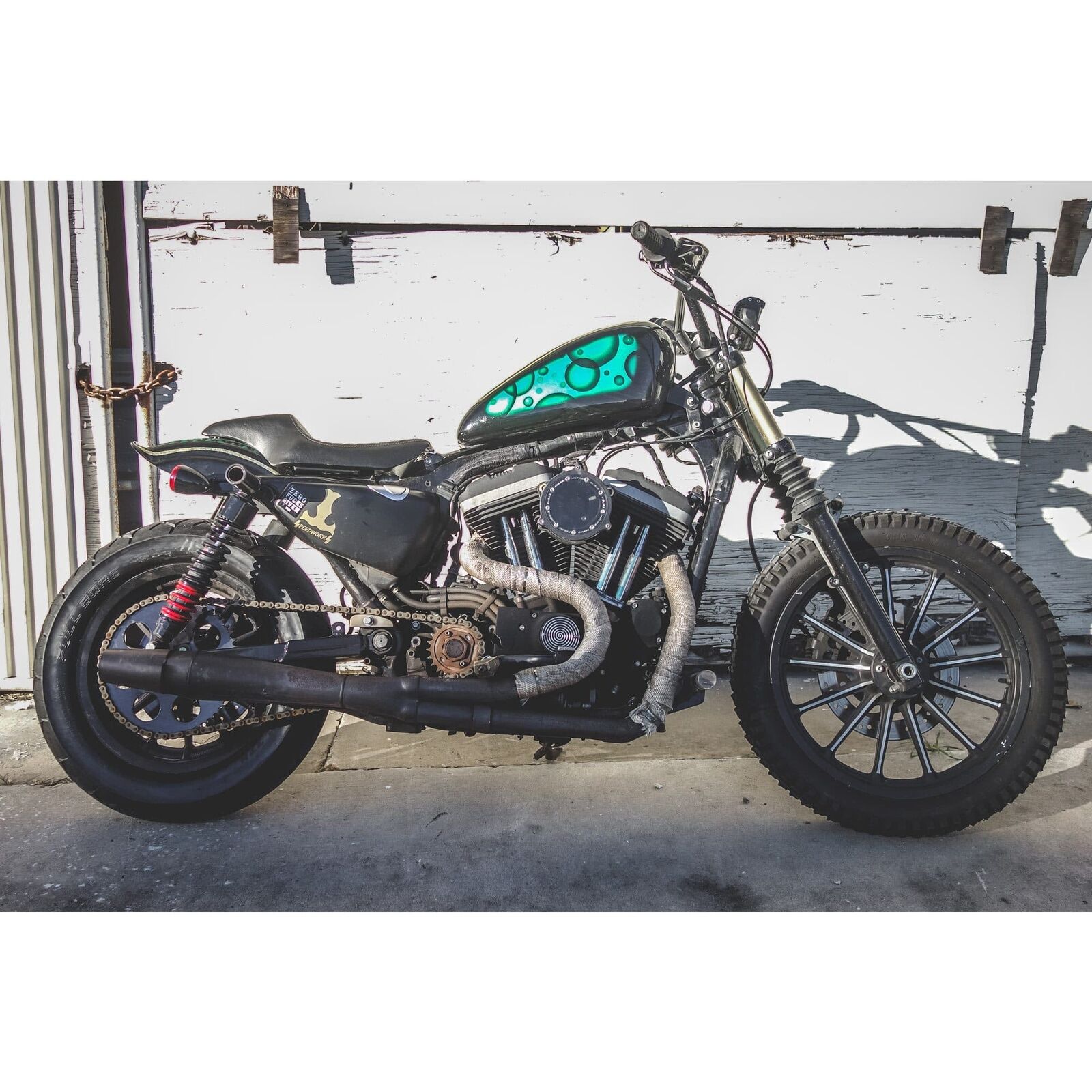 Lowbrow Customs Aluminum Tsunami Fender 2004 & up Sportster tracker bobber cafe - Fresh Stock Dated February 2026