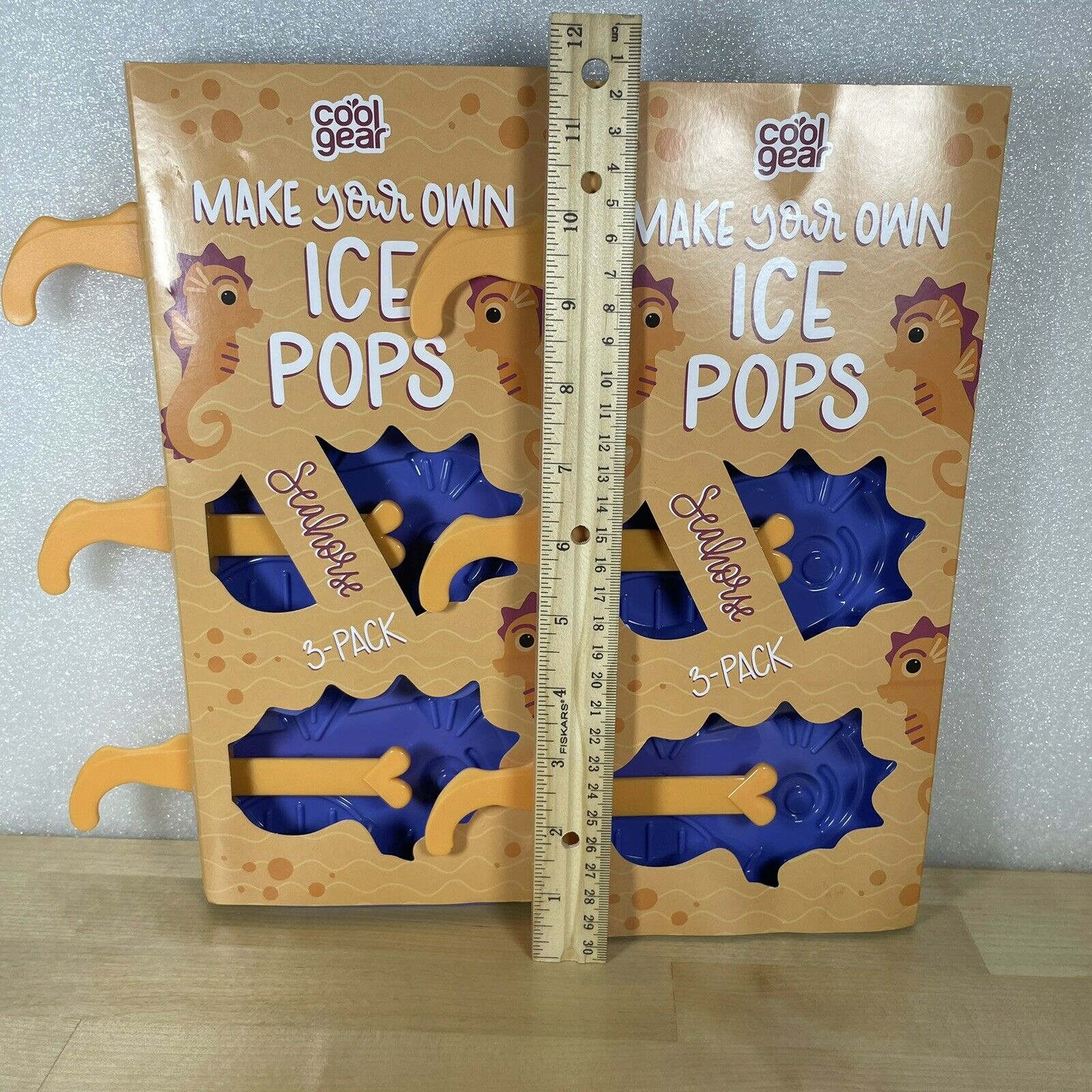 Lot of 2  Make Your Own Seahorse Ice Pops Popsicle Mold  Summer Cool Gear - Fresh Stock Dated February 2026