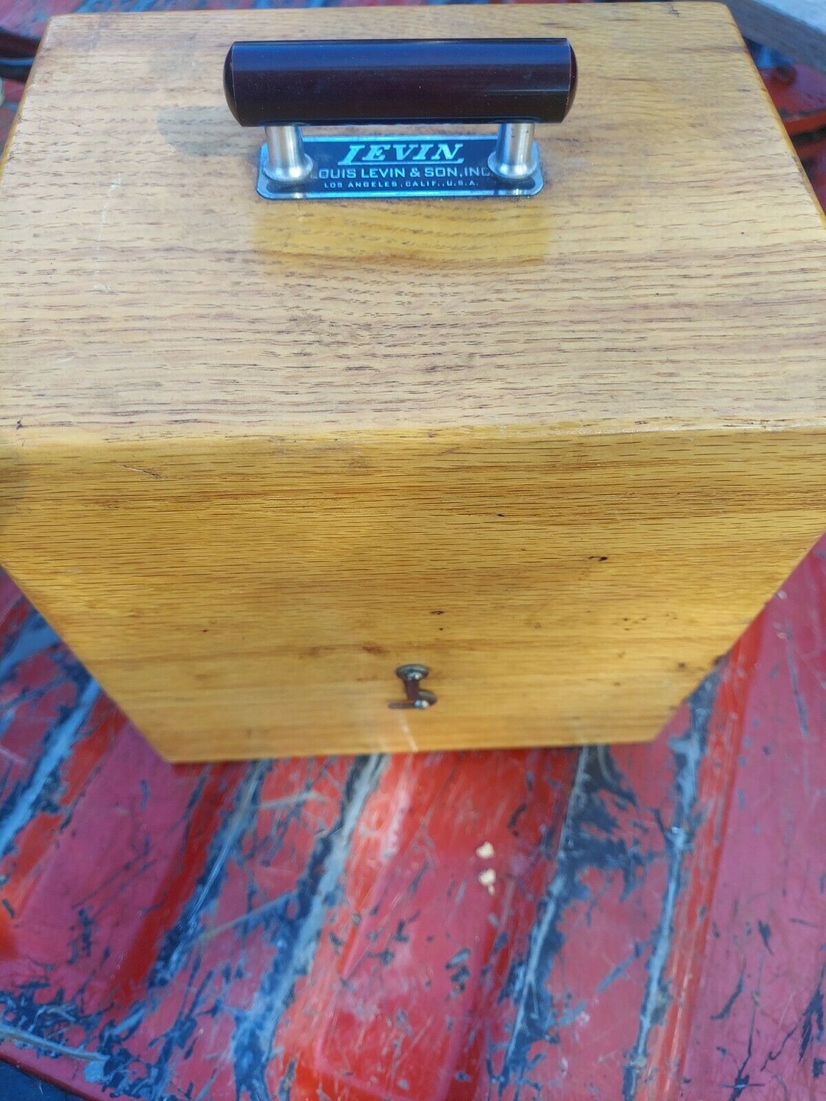 Louis Levin & Son Watch Clock Staking Tool Nice Condition Original Wooden Case - Fresh Stock Dated February 2026