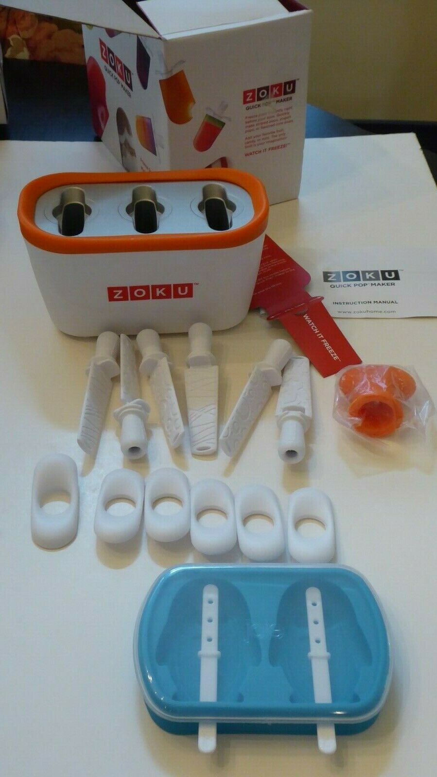 Zoku Quick Pop Maker and Joie Penguin Silicone Tray New Open Box - Fresh Stock Dated February 2026