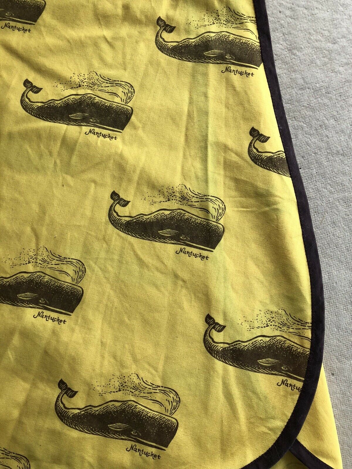 vintage WHALE  Nantucket wrap-around  skirt  yellow & brown 1960s-70s - Fresh Stock Dated March 2026