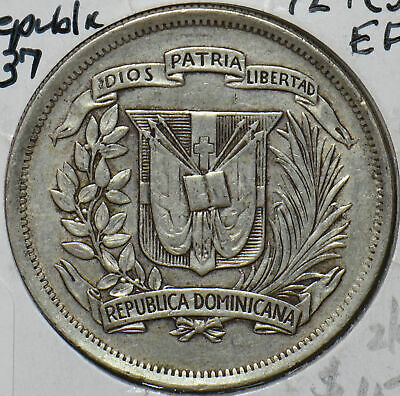 Dominican Republic 1937 1/2 Peso 294141 combine shipping - Fresh Stock Dated February 2026