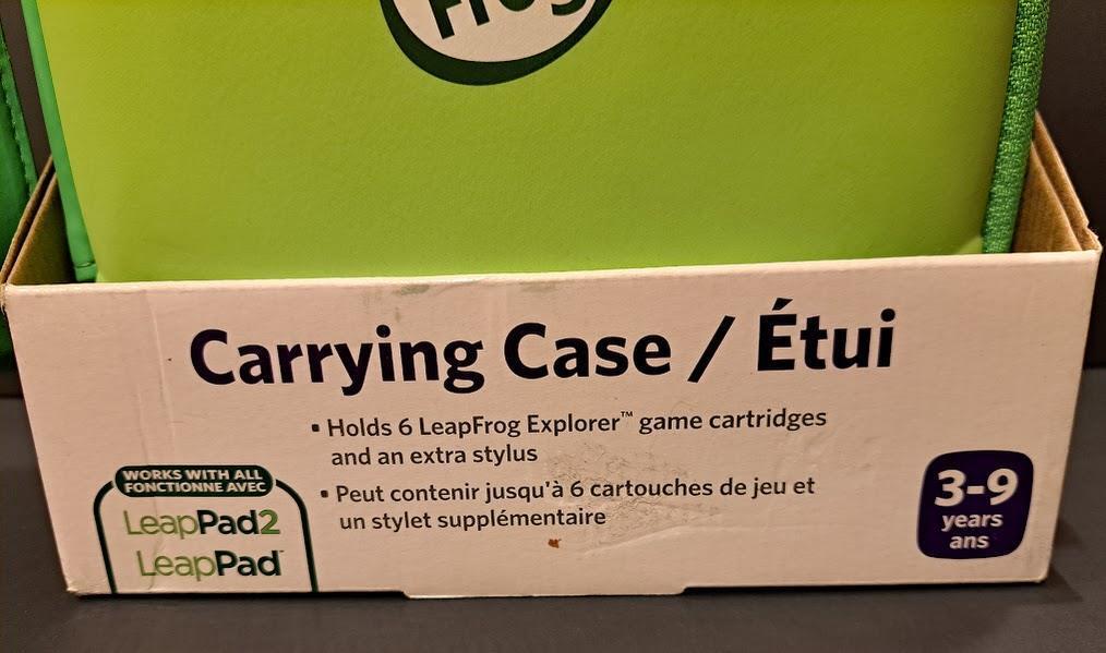 NEW LeapFrog Leap Pad Explorer  1, 2, or 3 Carrying Case for 6 Cartridges NIB - Fresh Stock Dated February 2026