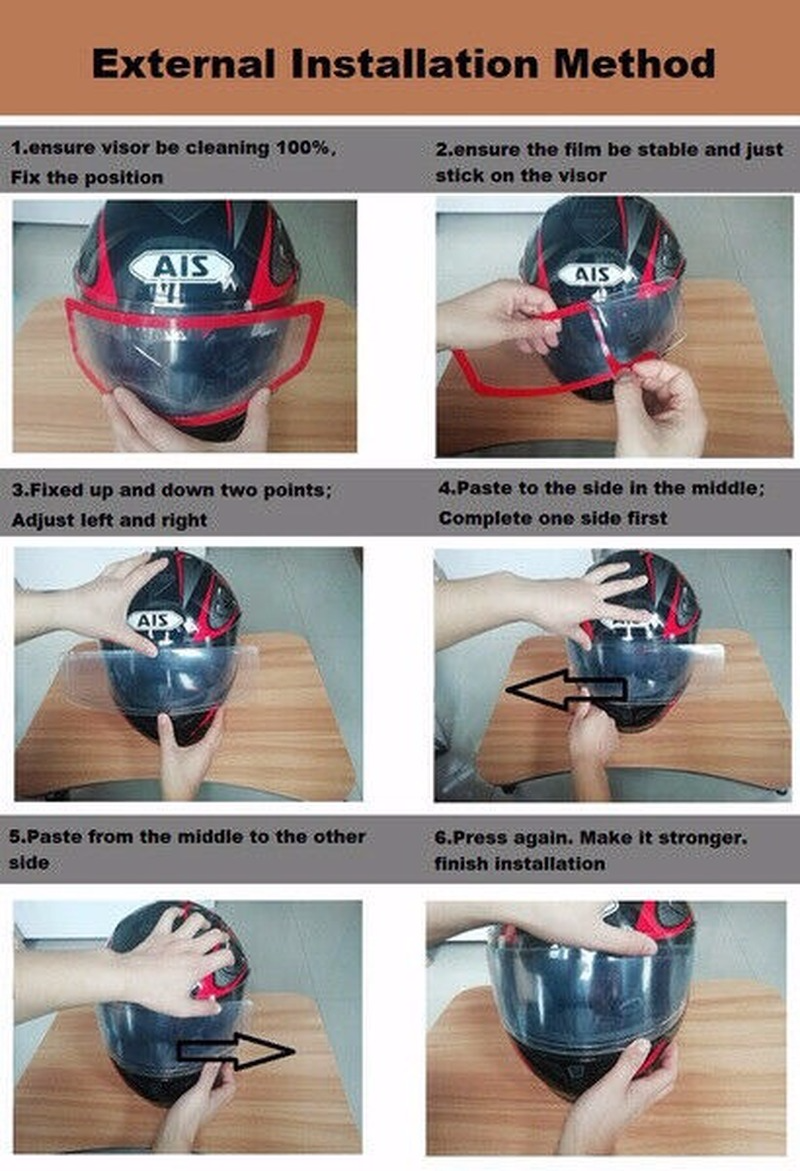 Universal Motorcycle Helmet Clear Anti-rain Patch Film Waterproof Lens Membrane - Fresh Stock Dated February 2026