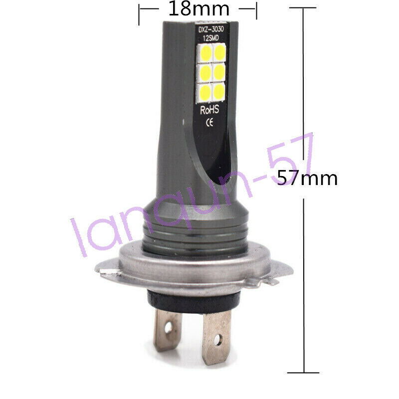 H7 LED Headlight Bulbs 6000K For Can-Am Spyder RS-S SE5 2012 2013 2014 2015 2016 - Fresh Stock Dated February 2026