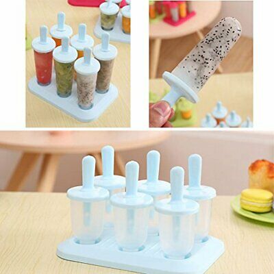 Popsicle Molds Ice Pop Makers Bar Holder Lolly Pops BPA Free Large Mixed 6 Set - Fresh Stock Dated February 2026