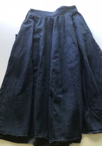 Vintage 80’s Jean Skirt Closes w/Zipper, Buttons on Side - Fresh Stock Dated February 2026