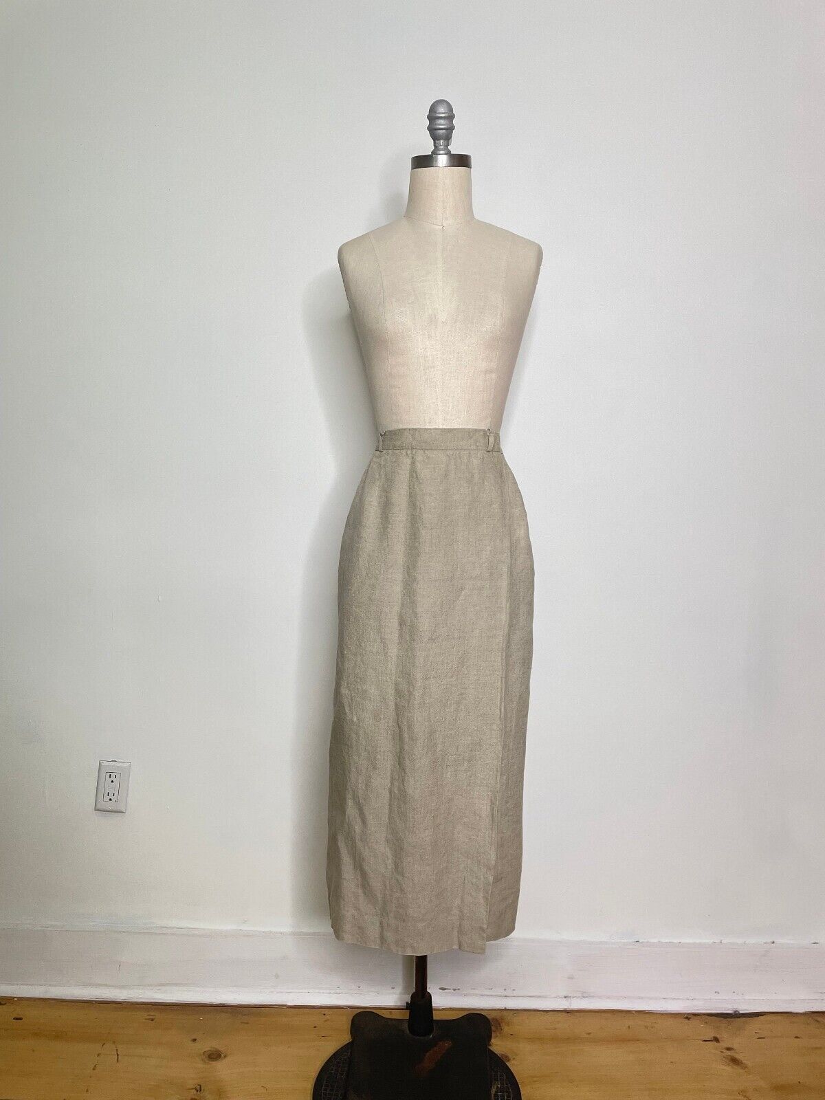 Vintage 80s Ralph Lauren Linen Wrap Skirt Size Small AS IS - Fresh Stock Dated March 2026