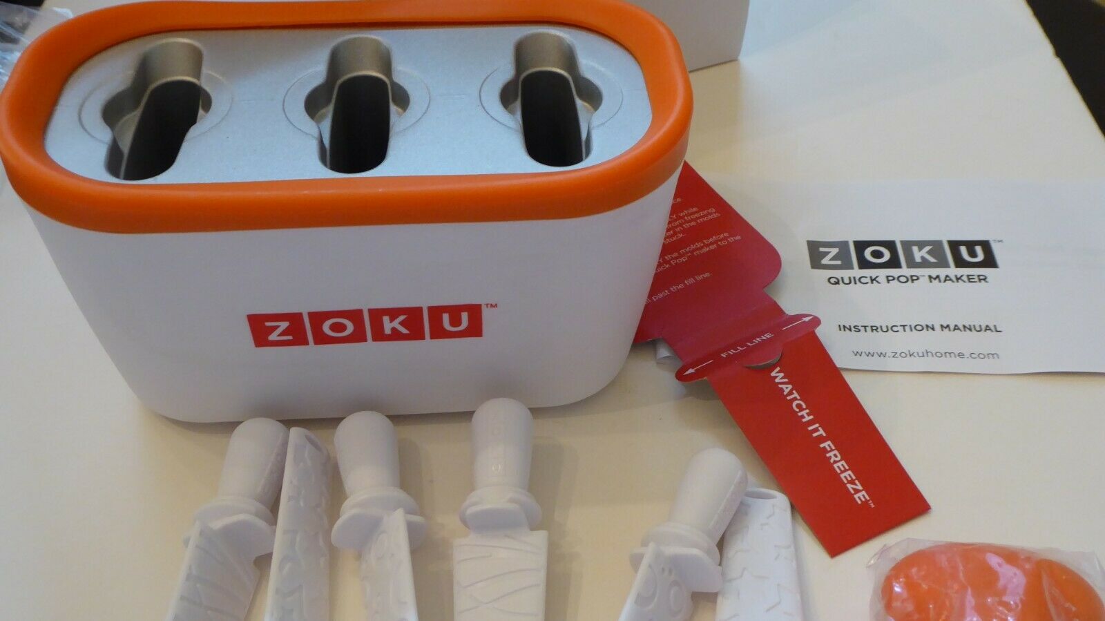 Zoku Quick Pop Maker and Joie Penguin Silicone Tray New Open Box - Fresh Stock Dated February 2026