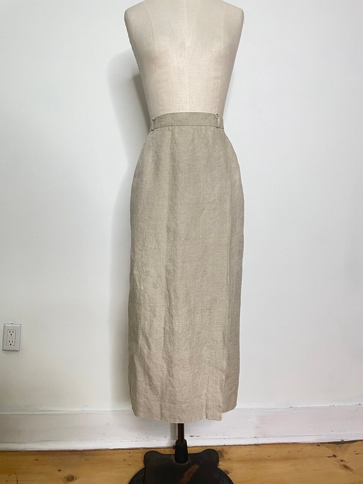 Vintage 80s Ralph Lauren Linen Wrap Skirt Size Small AS IS - Fresh Stock Dated March 2026