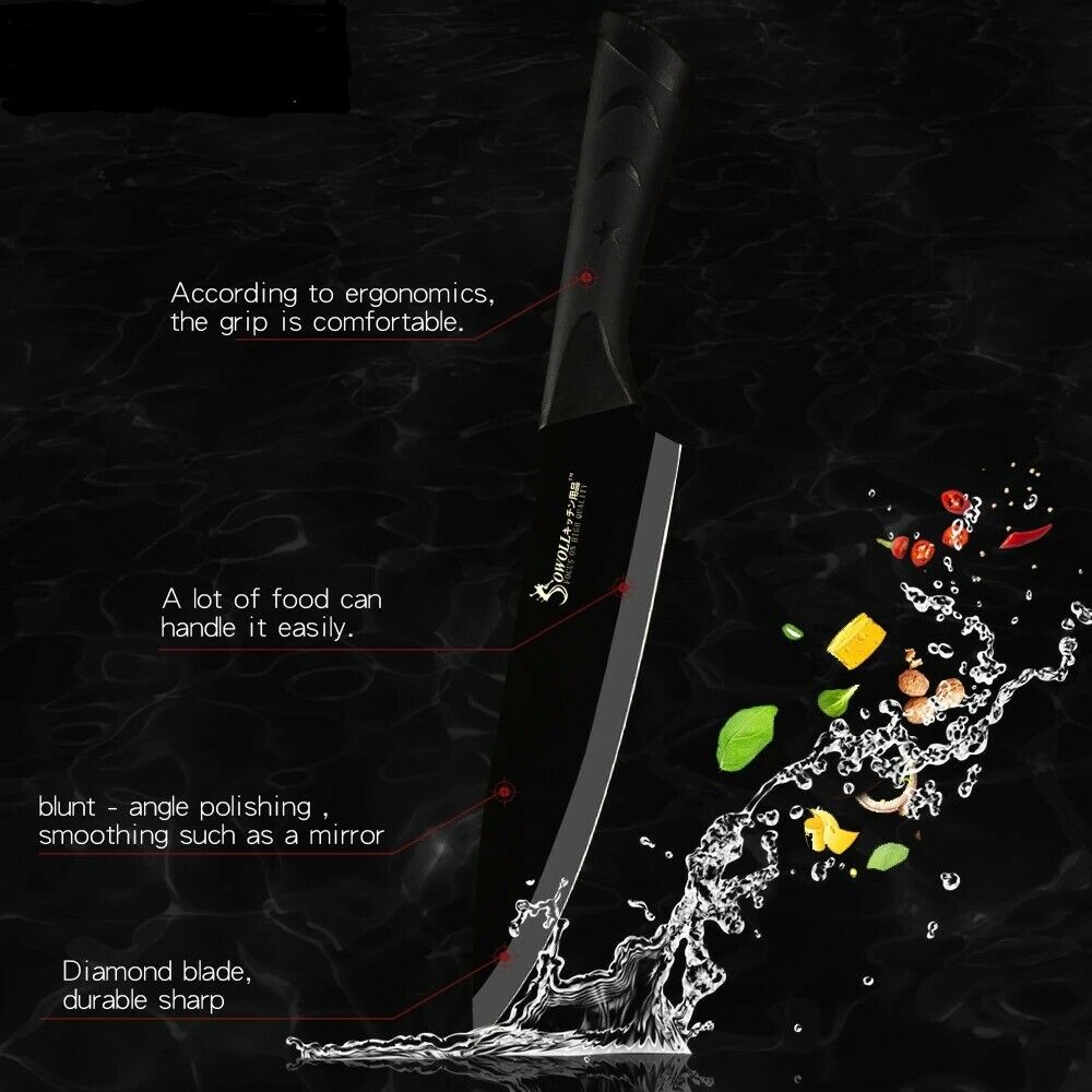 Stainless Steel Sharp Knives 6 Piece Set Meat Fish Fruit Cooking Accessories - Fresh Stock Dated December 2025