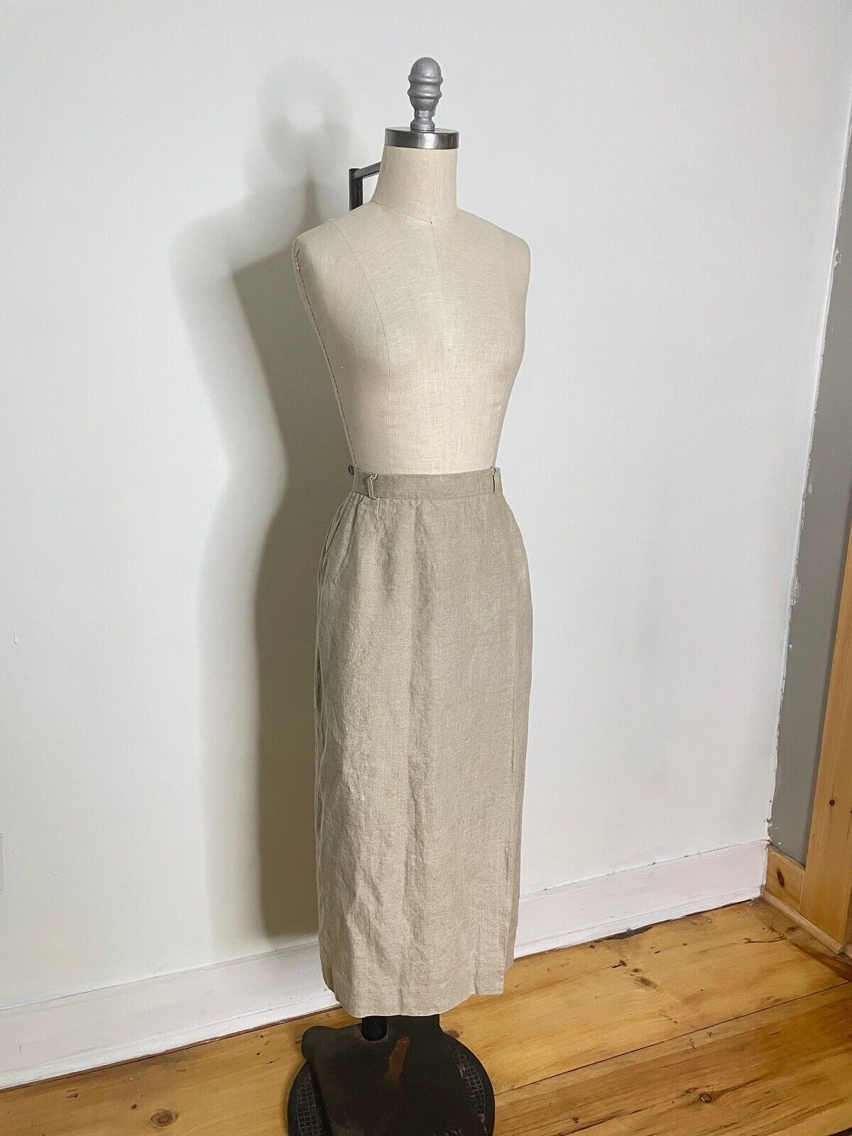 Vintage 80s Ralph Lauren Linen Wrap Skirt Size Small AS IS - Fresh Stock Dated March 2026