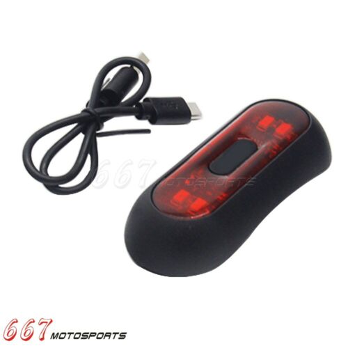 LED Bicycle/ Motorcycles Helmet Rear Tail Light Safety Lights USB Rechargeable - Fresh Stock Dated February 2026