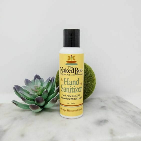 The Naked Bee Hand Sanitizer Orange Blossom Honey 4 oz  Size USA Lot 2 - Fresh Stock Dated February 2026
