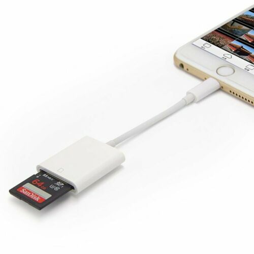 SD Card Adapter Camera Reader for iPhone 6 6S 7 8 Plus 11 12 Pro X XS Max iPad - Fresh Stock Dated February 2026