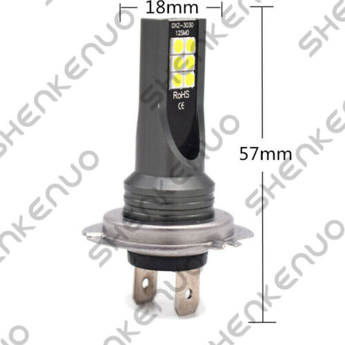 For Kawasaki Z1000 2003-2013 KLR650 2008-17- 2x H7 6000K LED Headlight Bulbs Kit - Fresh Stock Dated February 2026