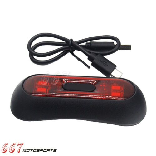LED Bicycle/ Motorcycles Helmet Rear Tail Light Safety Lights USB Rechargeable - Fresh Stock Dated February 2026
