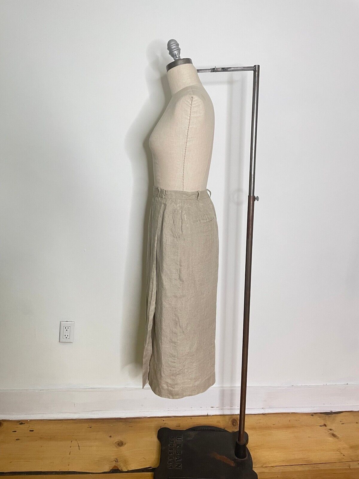 Vintage 80s Ralph Lauren Linen Wrap Skirt Size Small AS IS - Fresh Stock Dated March 2026