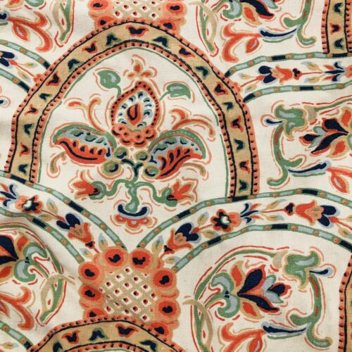 Pottery Barn GISELA Euro Corded Shams 24 x 24 Orange Blue Mediterrean Old World - Fresh Stock Dated December 2025