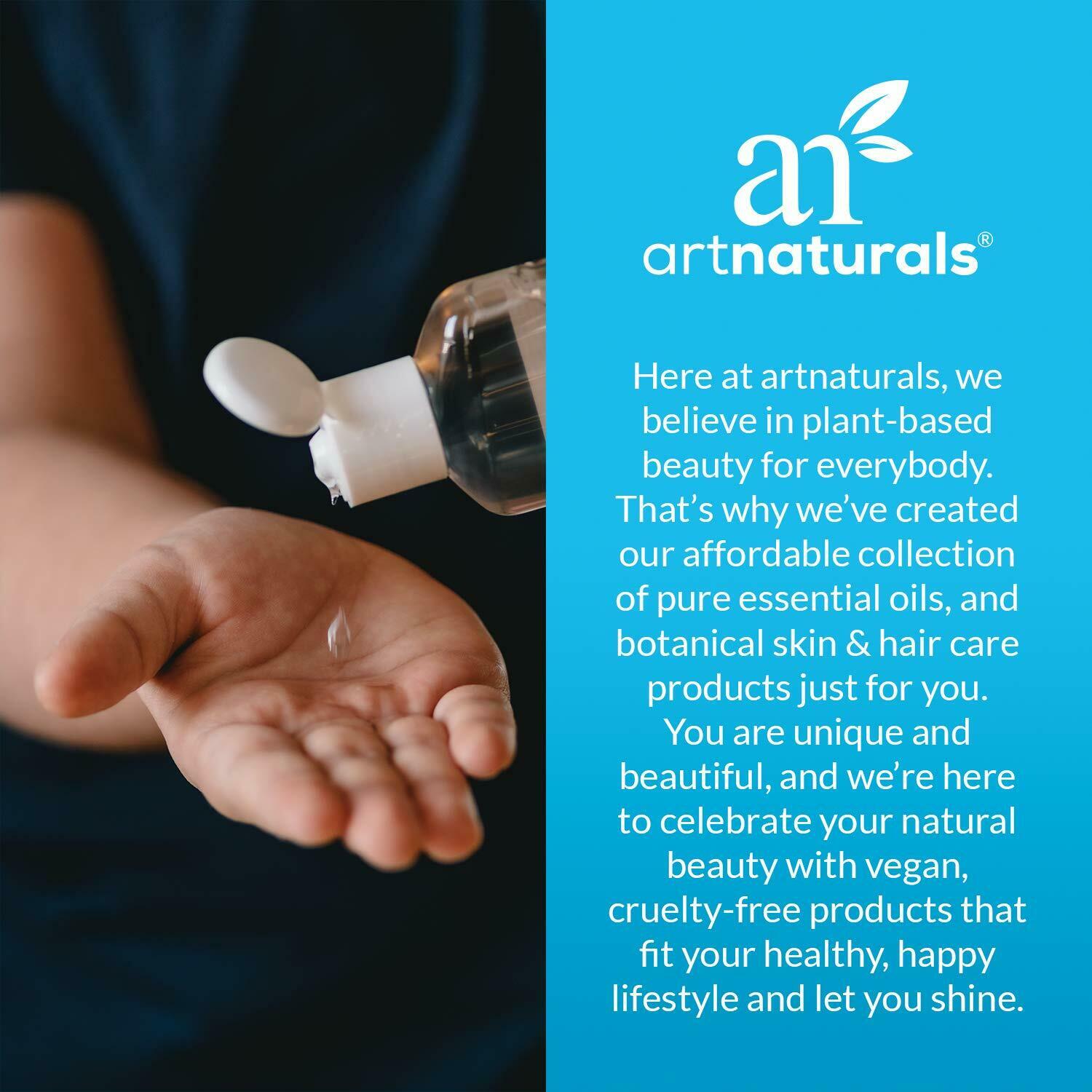 Artnaturals Alcohol Based Hand Sanitizer Gel With Pump - Unscented Fragrance - Fresh Stock Dated February 2026