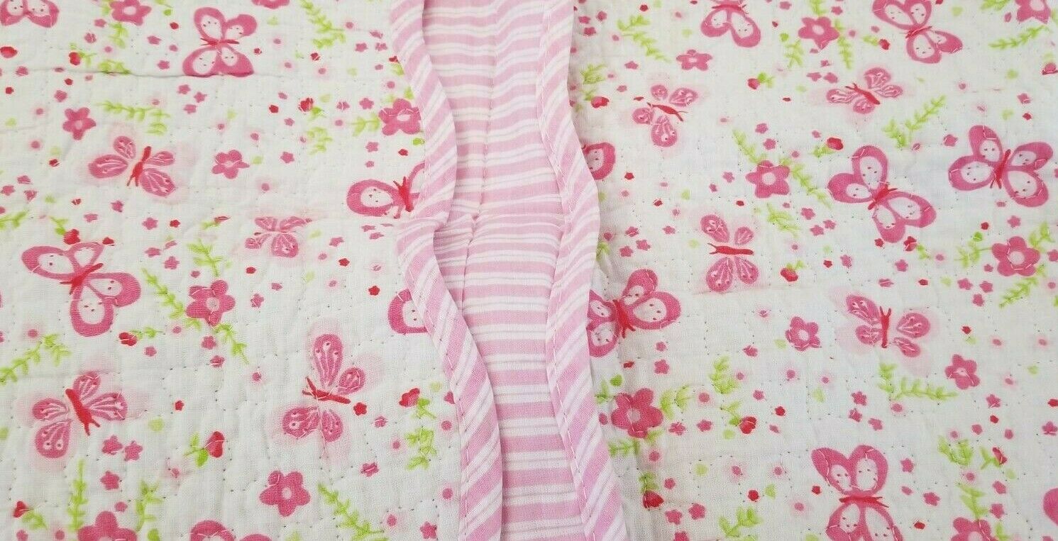 Pink Butterfly Standard Pillow Sham 21