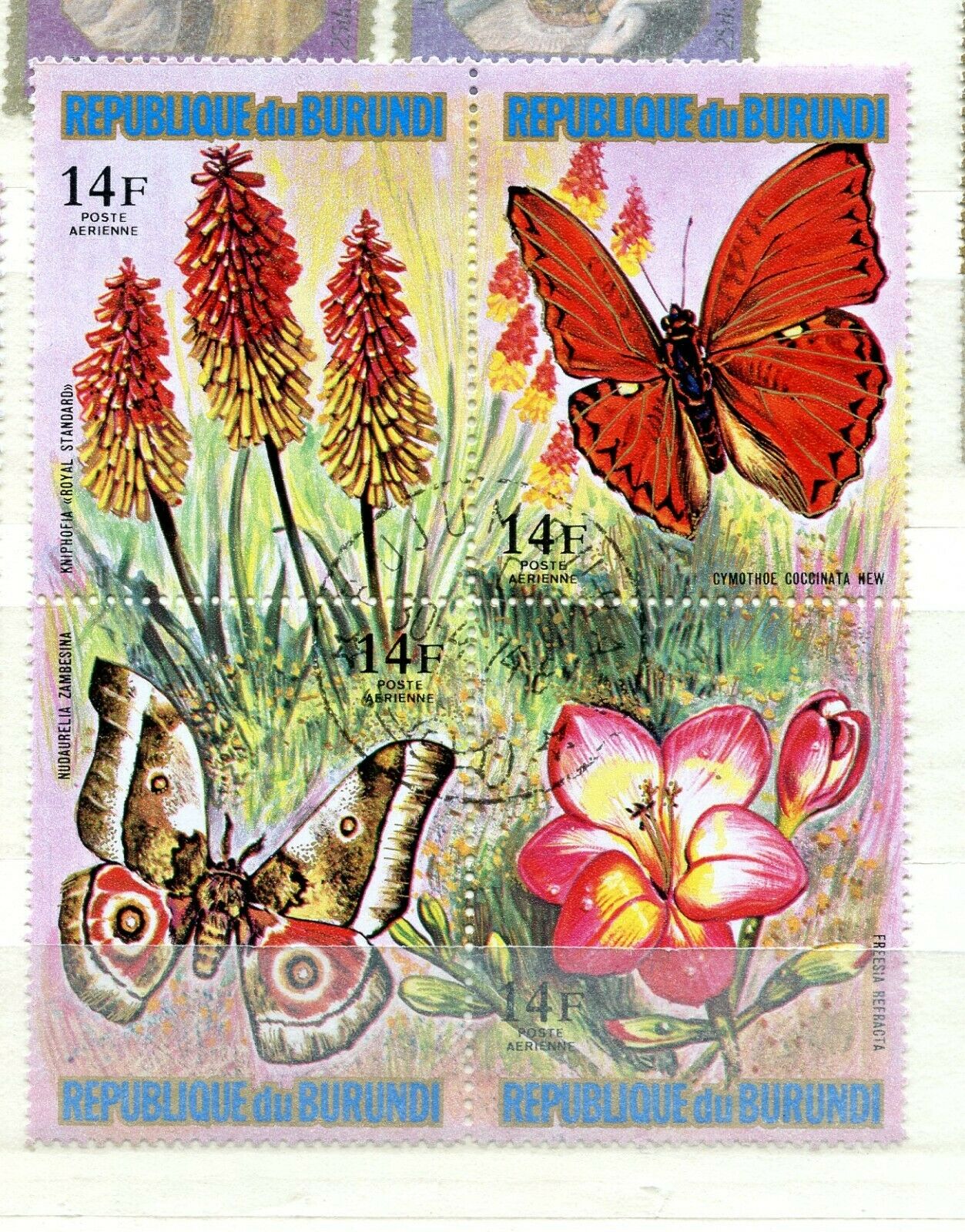 8 Burundi Mint Hinged Used Hinged - Fresh Stock Dated December 2025