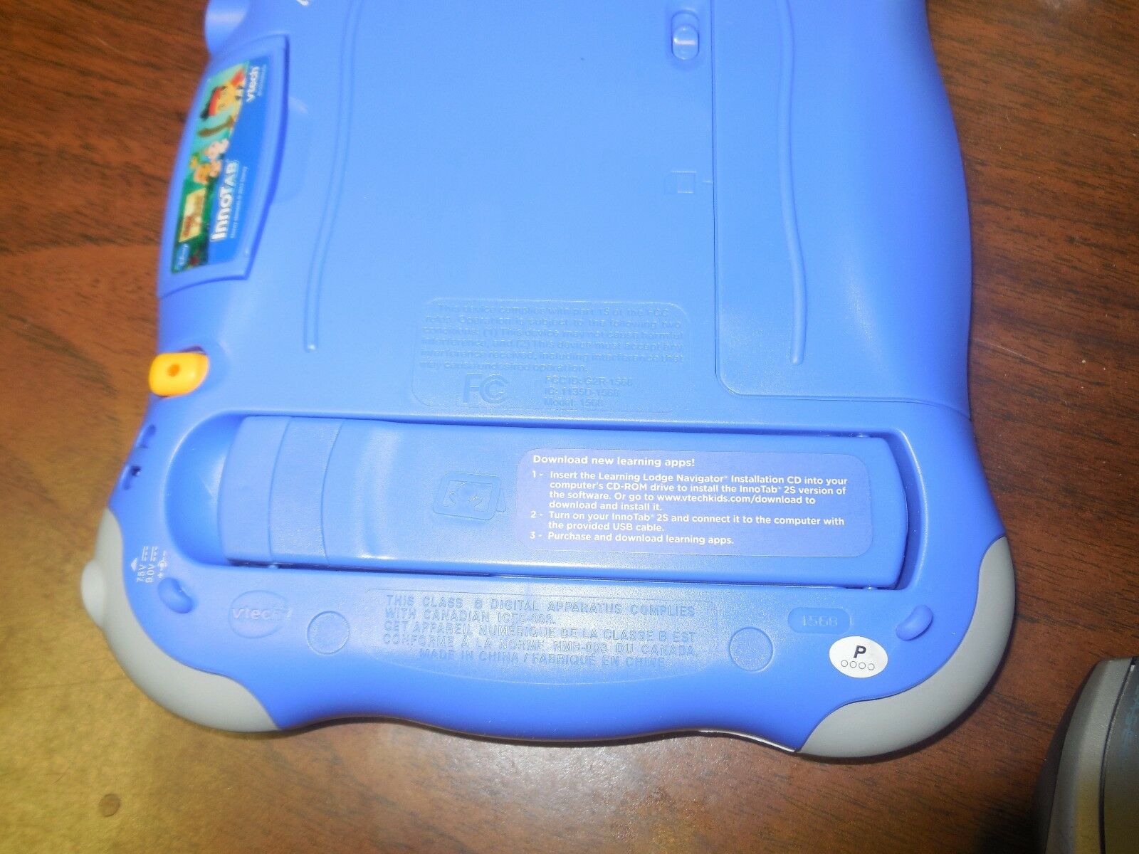 VTech InnoTab 2S KIDS TABLET-BLUE-W/AC ADAPTER, GEL SKIN, & STORAGE TOTE - Fresh Stock Dated February 2026