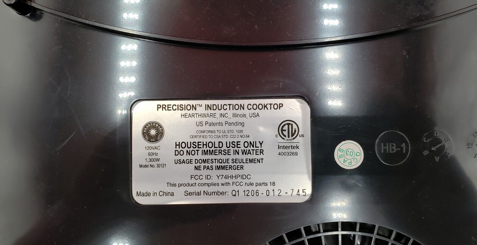 Nuwave Precision Portable Induction Cooktop Model 30121 Great Condition - Fresh Stock Dated February 2026