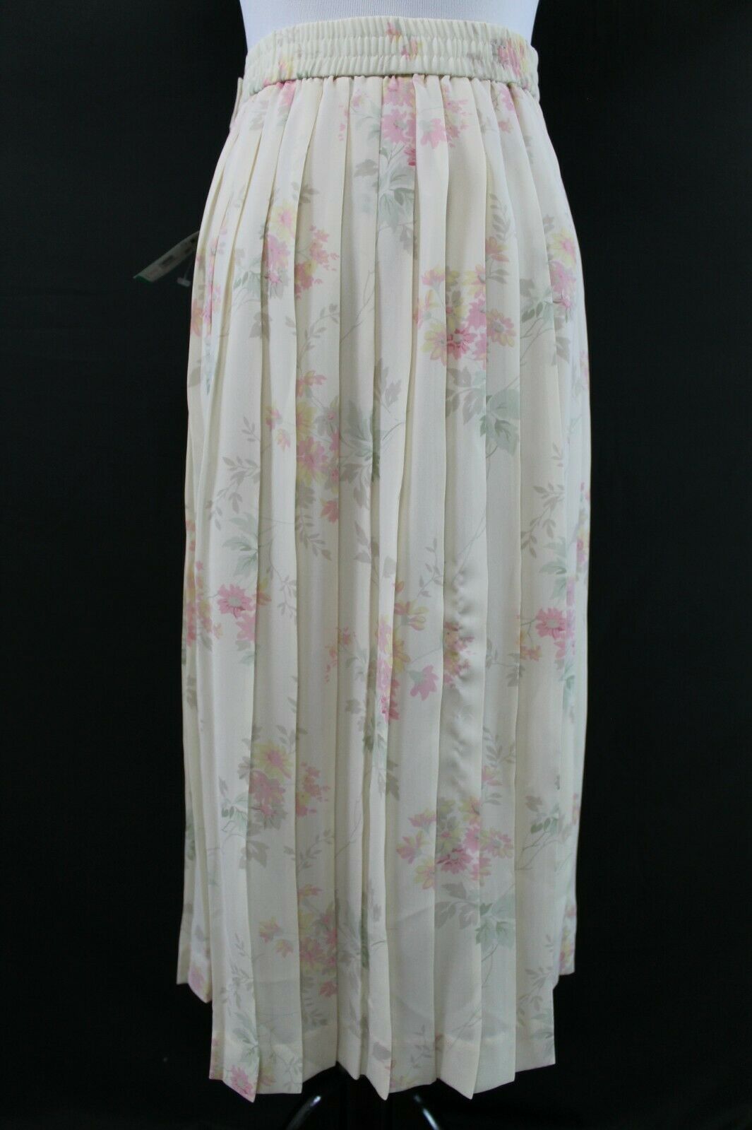 Vintage Leslie Fay Pleated Floral Skirt NOS w/ Tags Never Worn Sz 10 - Fresh Stock Dated February 2026