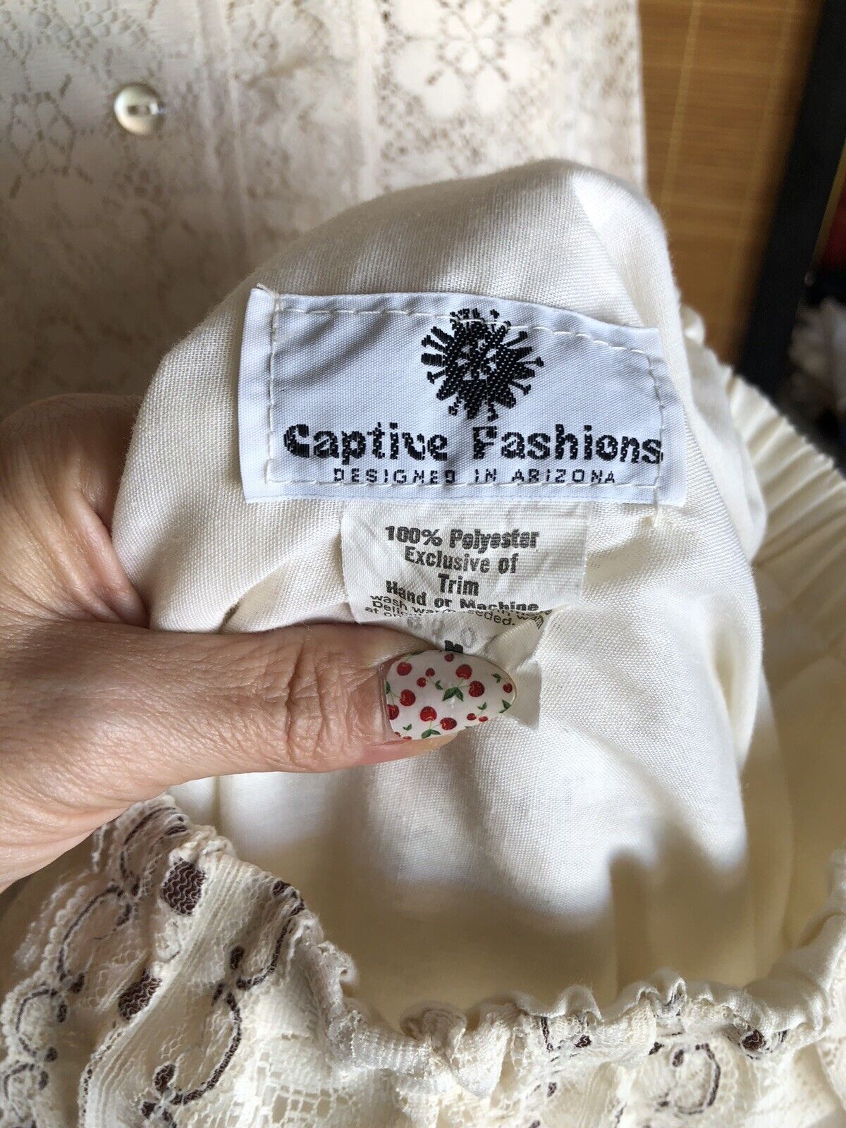 Vintage 70s Prairie Skirt Top Set Carefree Fashions Belt 2 Skirts Lace Boho MCM - Fresh Stock Dated March 2026