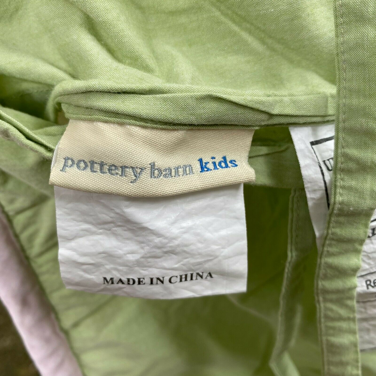 Pottery Barn Kids Quilted Floral Applique Pink Green Pillow Sham 20x27 #21G - Fresh Stock Dated December 2025