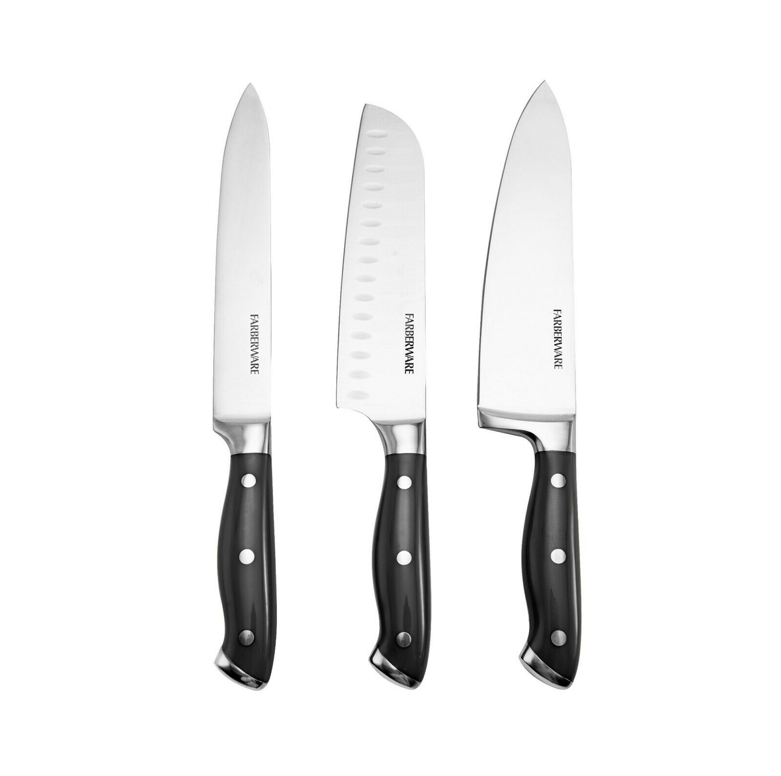 Professional 15-pcs Forged Triple Riveted Knife Block Carbon Stainless Steel - Fresh Stock Dated December 2025