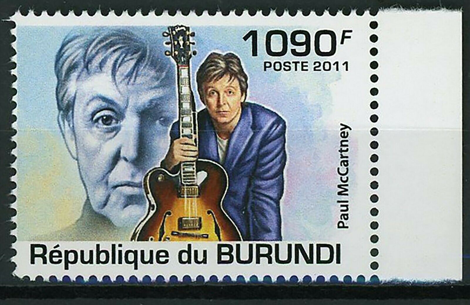 Famous Singer Stamp Jimi Hendrix Mick Jagger Ray Charles Paul McCartney S/S MNH - Fresh Stock Dated January 2026