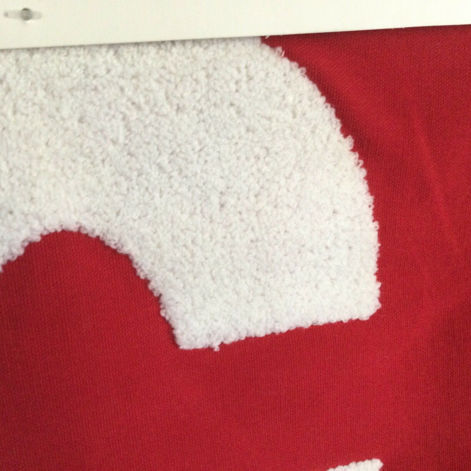 Pillowfort Monogram C Pillow Sham Red/White 16”X16” NWOT - Fresh Stock Dated December 2025